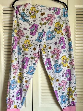 Care Bears Fleece Pajama Pants Women’s M 8-10 Cozy Cartoon Lounge Sleepwear